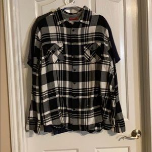 Black and White Plaid Flannel